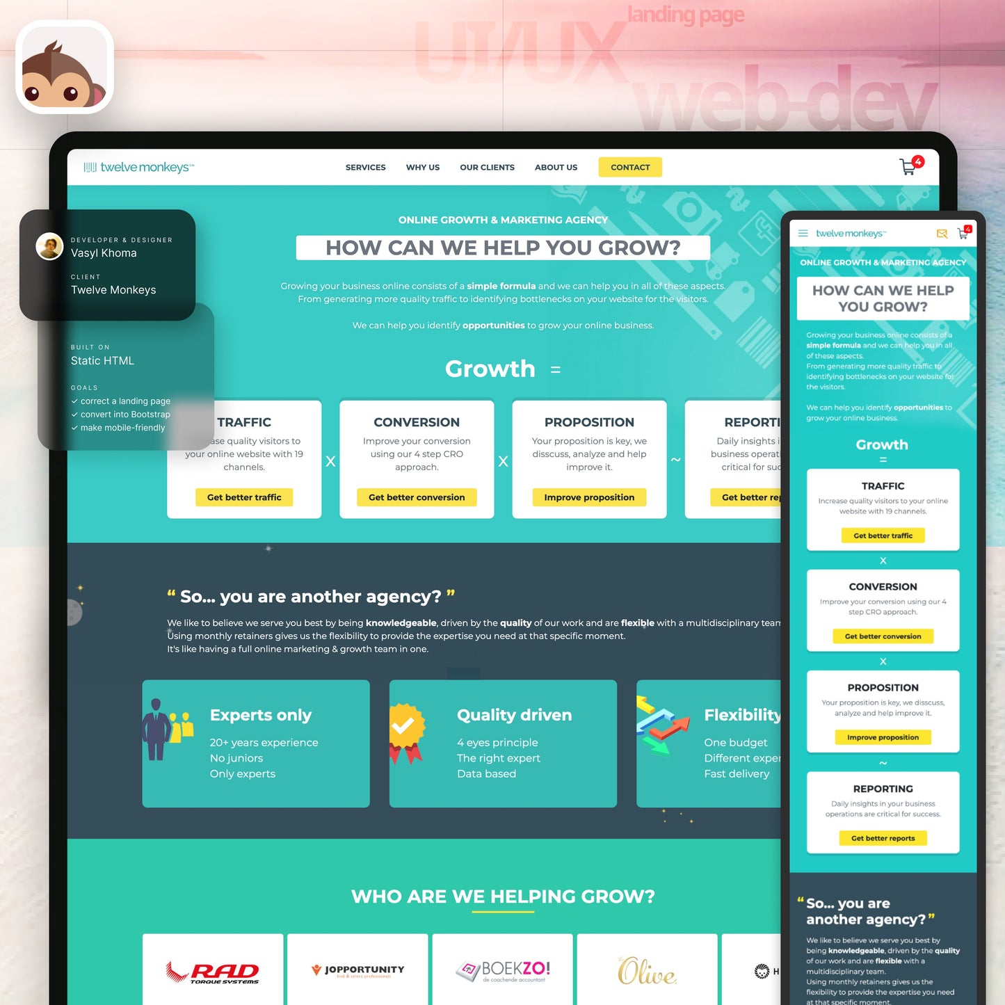 Landing page