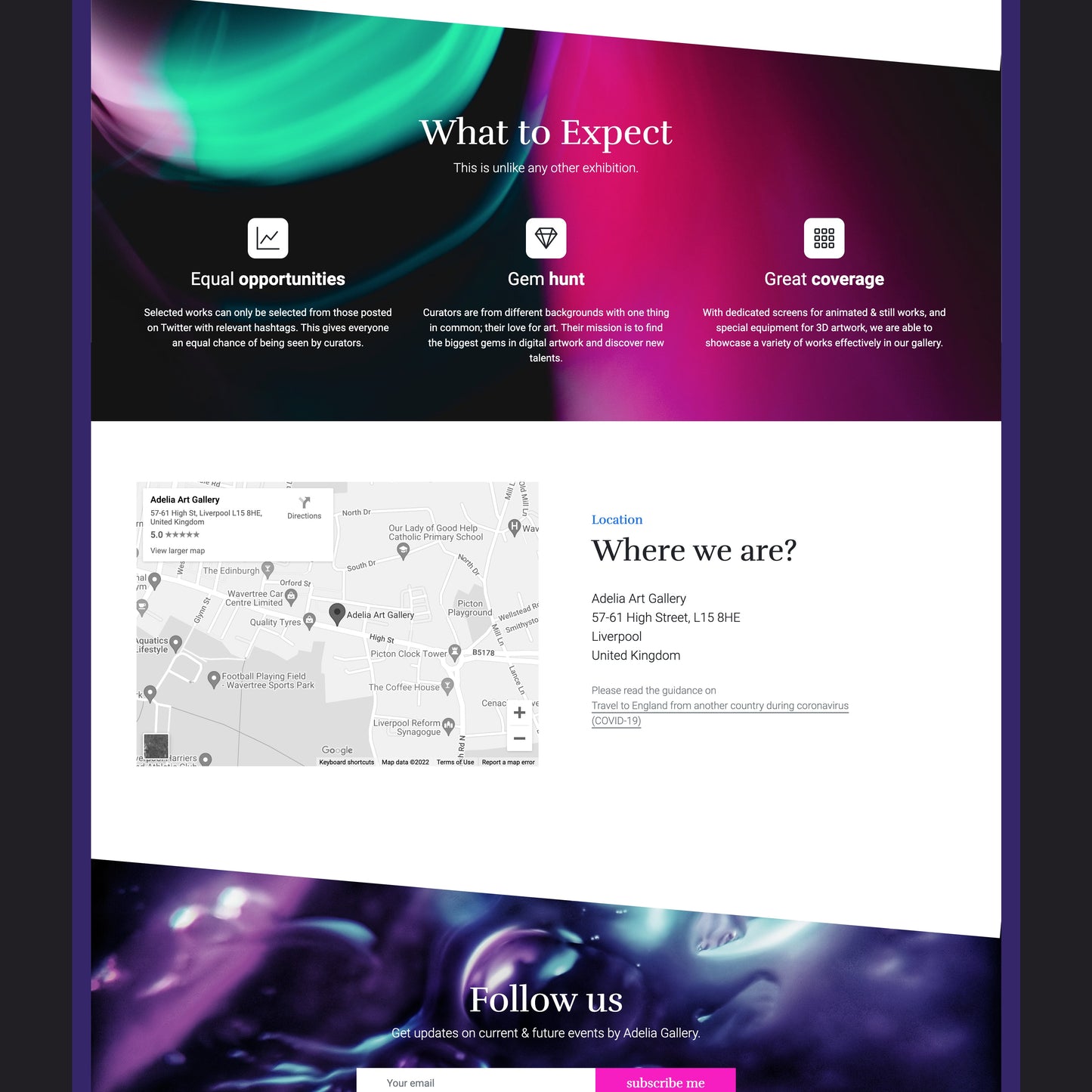 Landing page